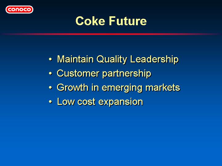 (COKE FUTURE)