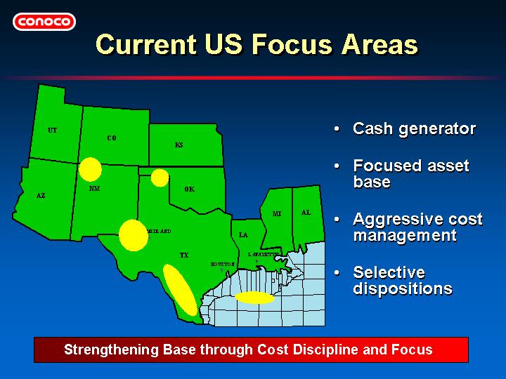 (CURRENT US FOCUS AREAS)