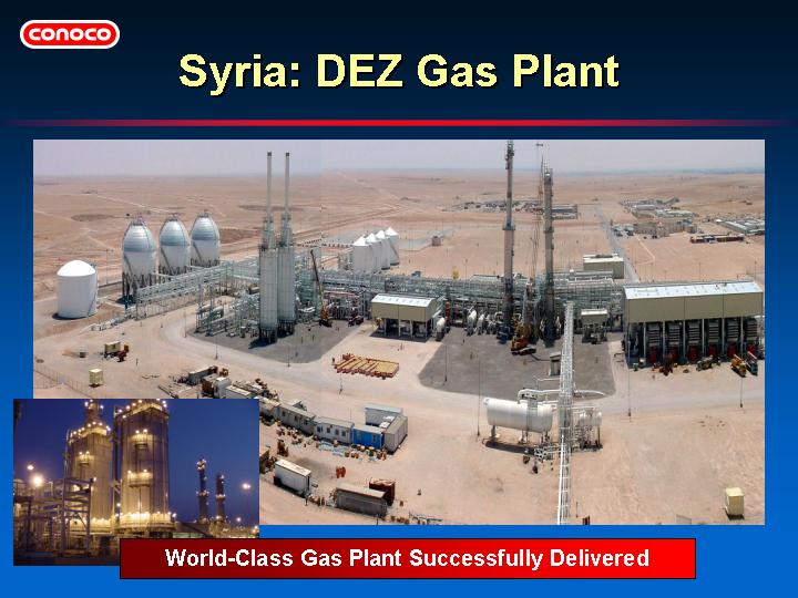 (SYRIA: DEZ GAS PLANT)