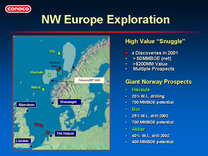 (NW EUROPE EXPLORATION)