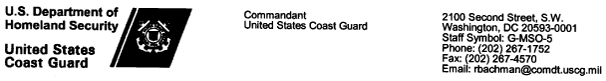 (U.S. DEPARTMENT OF HOMELAND SECURITY LETTERHEAD)