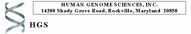 (Human Genome Sciences, Inc. Logo)