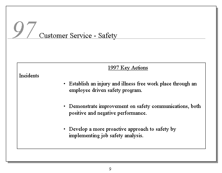 (CUSTOMER SERVICE - SAFETY)