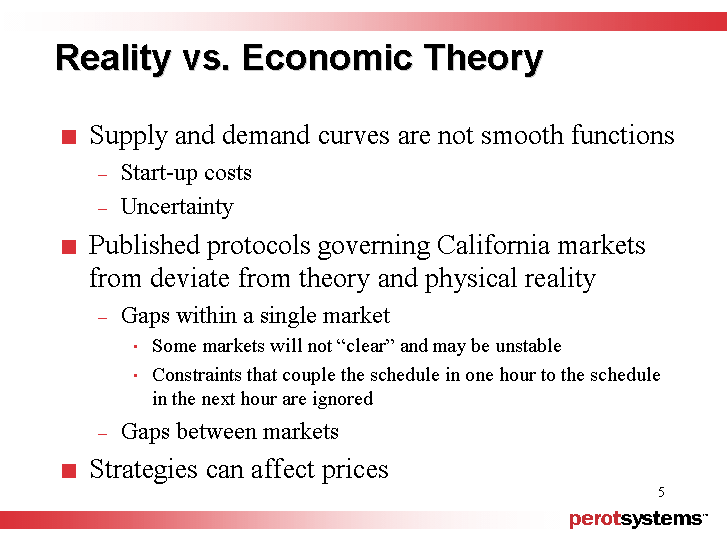 (REALITY VS. ECONOMIC THEORY)