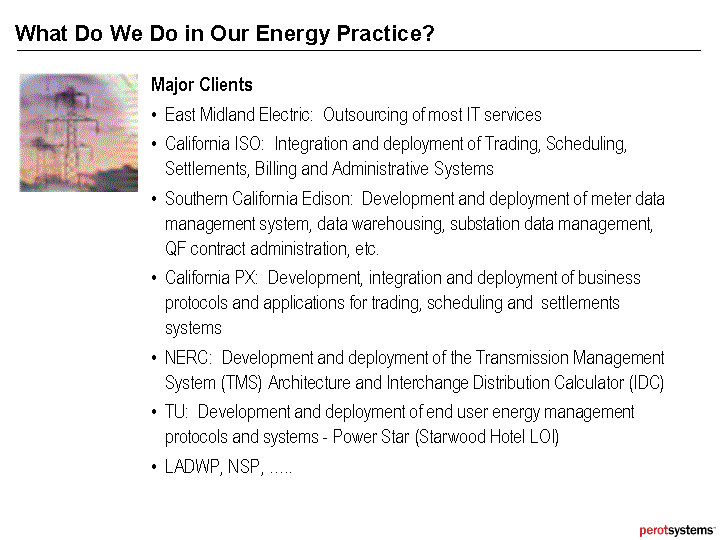 (WHAT DO WE DO IN OUR ENERGY PRACTICE?)