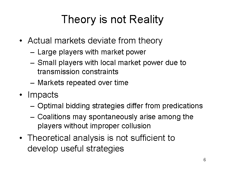 THEORY IS NOT REALITY