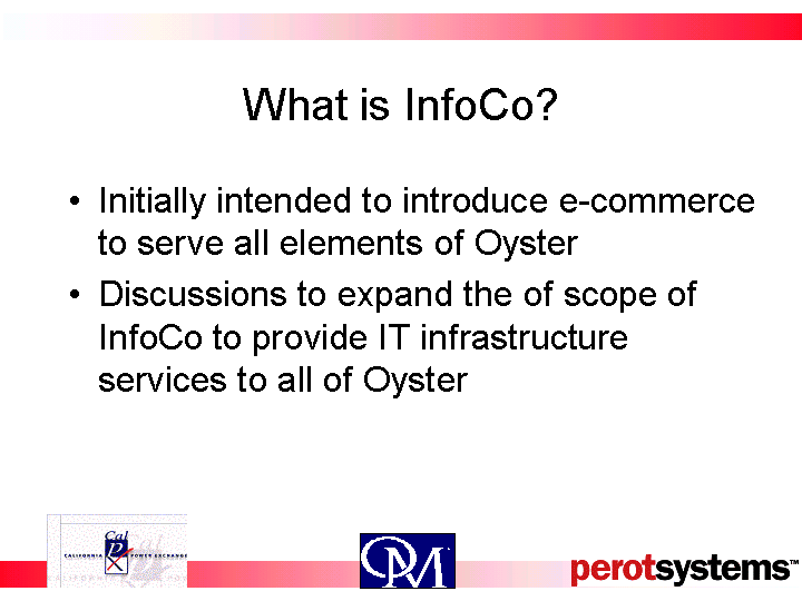 WHAT IS INFOCO?