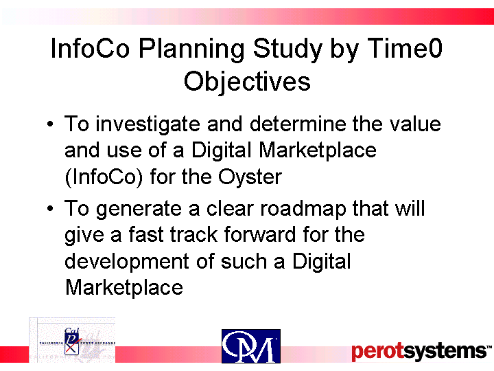 INFOCO PLANNING STUDY BY TIME0