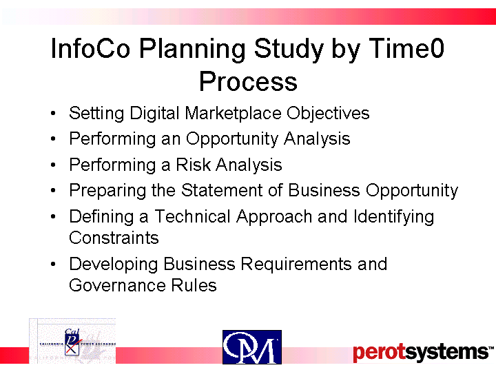 INFOCO PLANNING STUDY BY TIME0