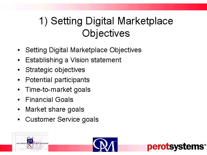 1) SETTING DIGITAL MARKETPLACE OBJECTIVES