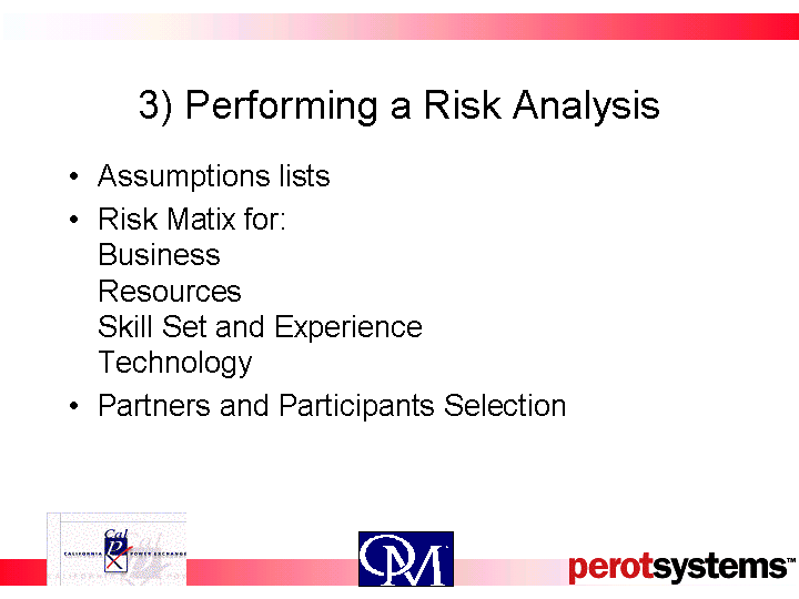 3) PERFORMING A RISK ANALYSIS