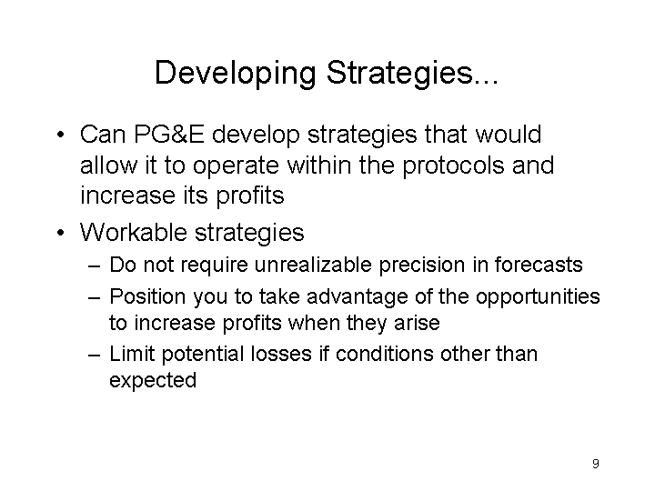 (DEVELOPING STRATEGIES...)