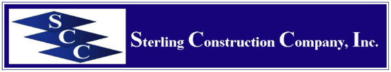 (STERLING CONSTRUCTION COMPANY, INC. LOGO)