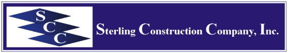 (STERLING CONTRUCTION COMPANY, INC. LOGO)