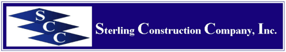 (STERLING CONSTRUCTION COMPANY, INC. LOGO)