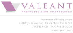 (VALEANT LOGO)