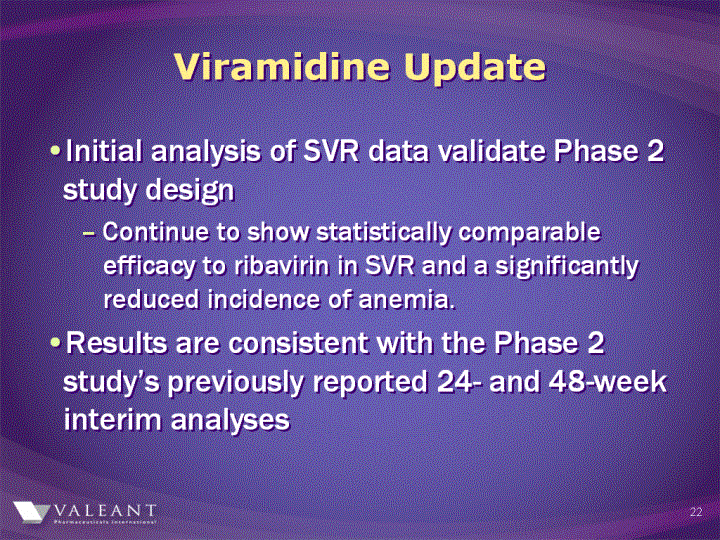 (VIRAMIDINE UPDATE IMAGE)