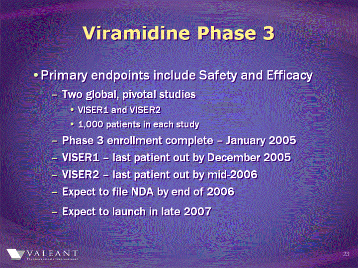 (VIRAMIDINE PHASE 3 IMAGE)