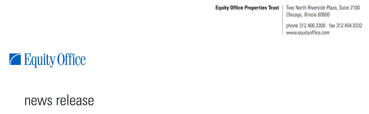 (EQUITY OFFICE LOGO)