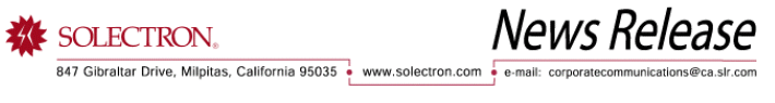 (Solectron Logo)