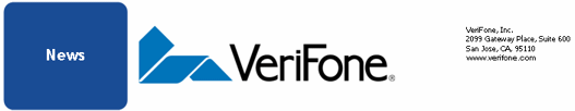 (VERIFONE LETTERHEAD)