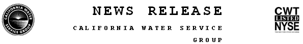 (CALIFORNIA WATER SERVICE LETTERHEAD)