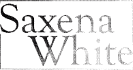 (SAXENA WHITE LOGO)