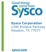 (SYSCO CORPORATION LOGO)