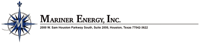 (MARINER ENERGY, INC LOGO)