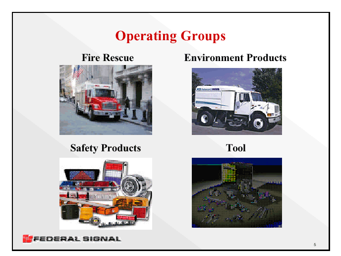 (OPERATING GROUPS)