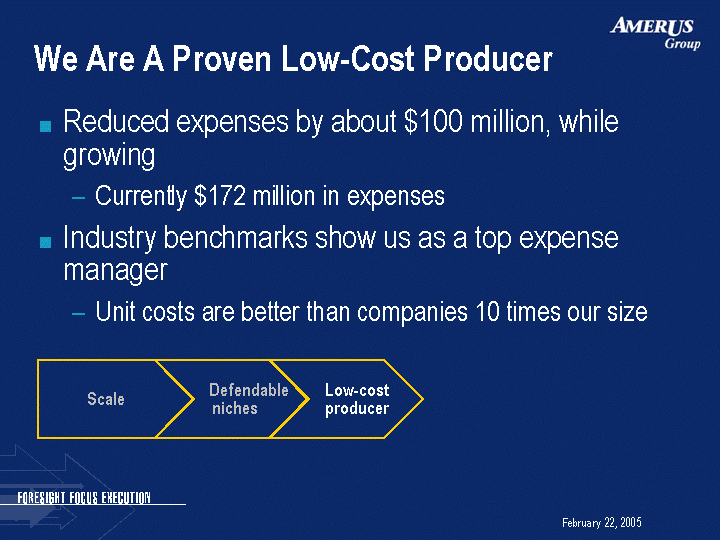 (WE ARE A PROVEN LOW-COST PRODUCER IMAGE)