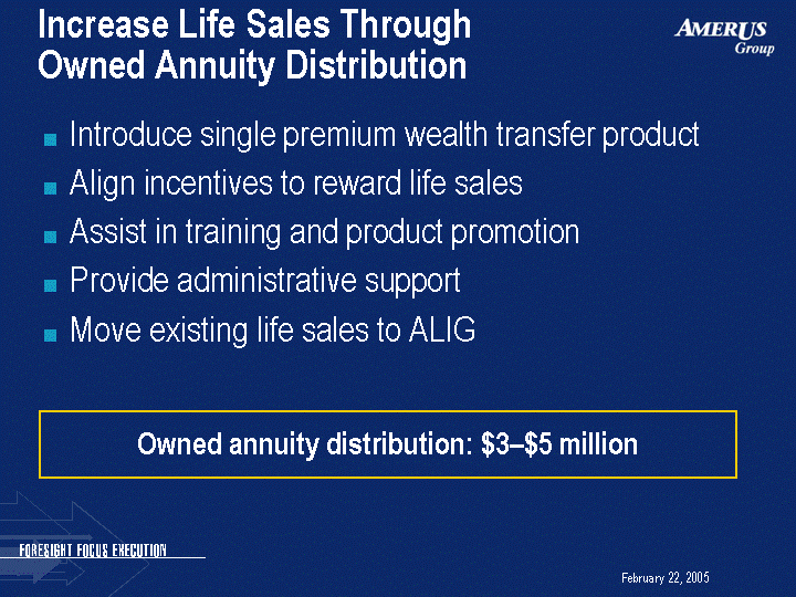 (INCREASE LIFE SALES THROUGH OWNED ANNUITY DISTRIBUTION IMAGE)