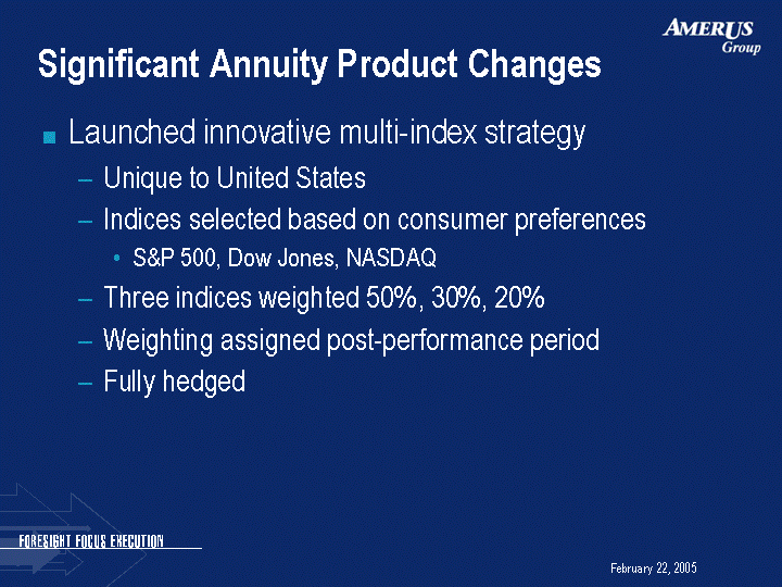 (SIGNIFICANT ANNUITY PRODUCT CHANGES IMAGE)