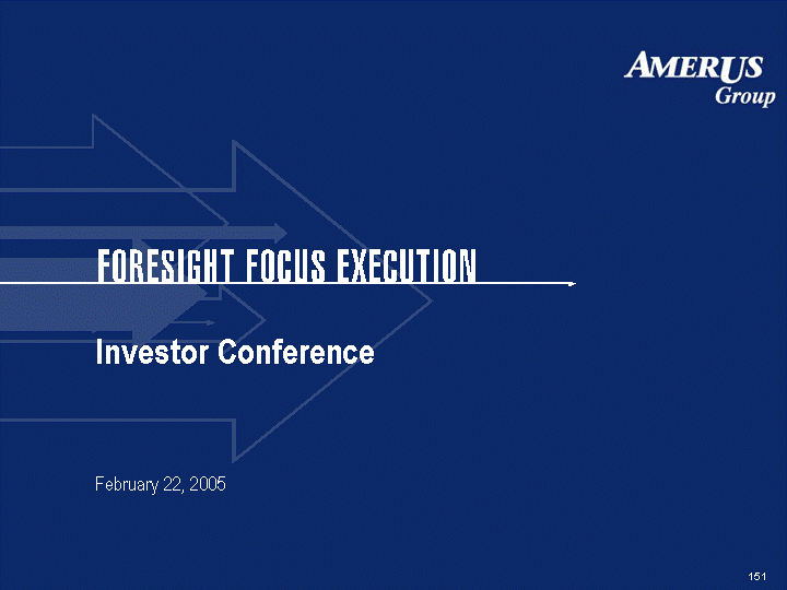 (AMERUS GROUP FORESIGHT FOCUS EXECUTION BACK COVER PAGE)