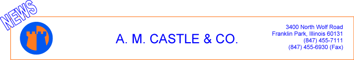 (A. M. CASTLE & CO. LOGO)