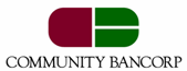 (COMMUNITY BANCORP LOGO)