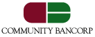 (COMMUNITY BANCORP LOGO)