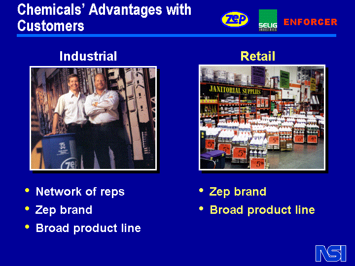 (Chemical's Advantages with Customers)