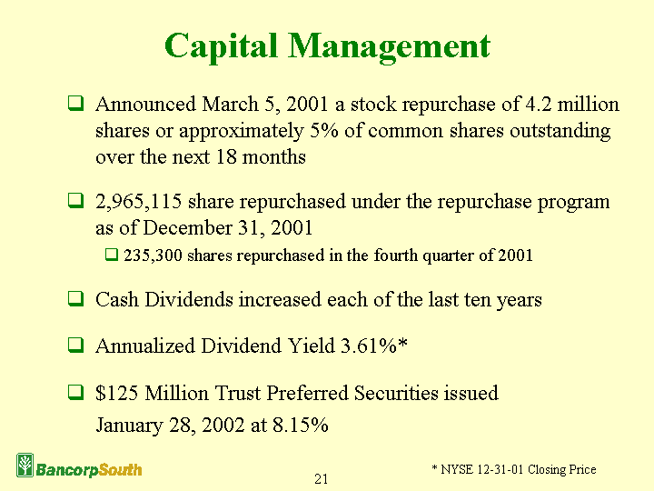 (Capital Management)