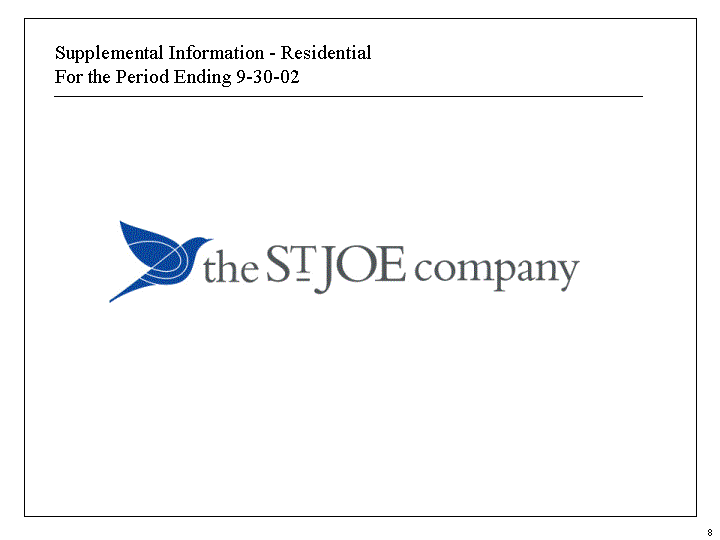 (Supplemental Information - Residential For the Period Ending 9-30-02)