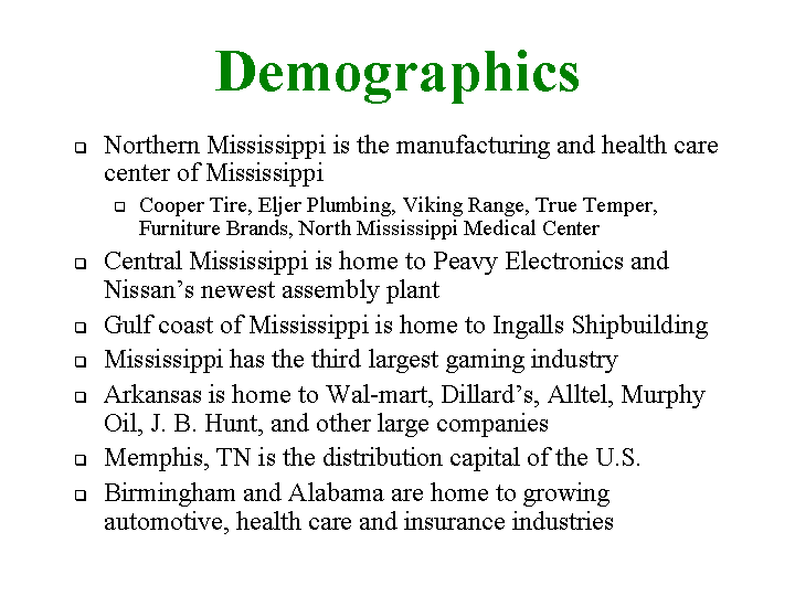 DEMOGRAPHICS