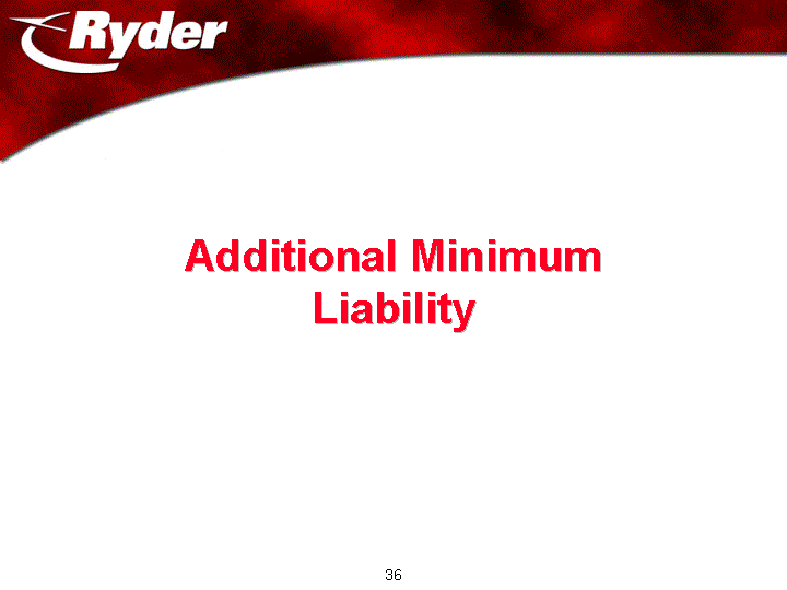 ADDITIONAL MINIMUM LIABILITY COVER PAGE