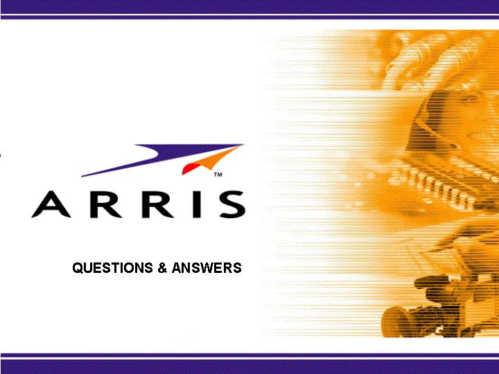 Arris questions and answers