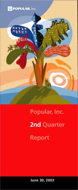 (GRAPHIC COVER PAGE POPULAR, INC. - 2ND QUARTER REPORT)