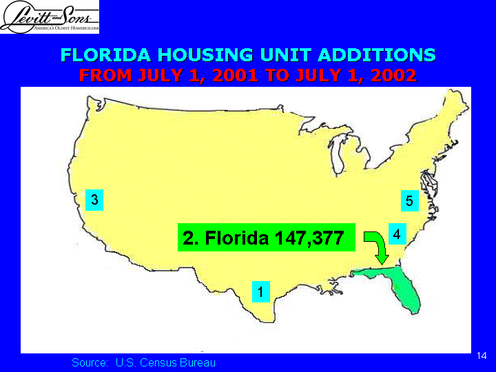 FLORIDA HOUSING UNIT ADDITIONS