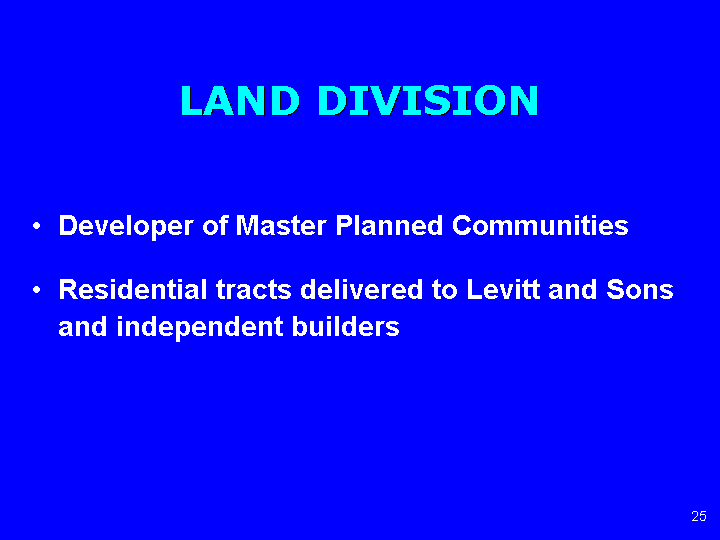 LAND DIVISION