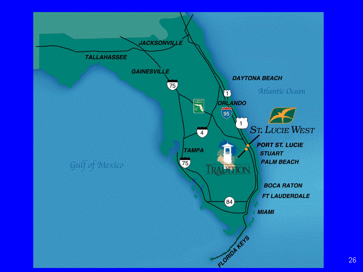 MAP OF FLORIDA