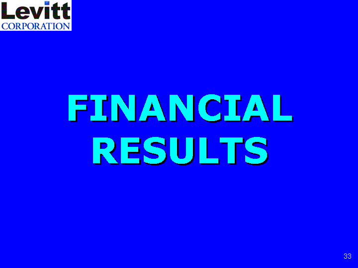 FINANCIAL RESULTS