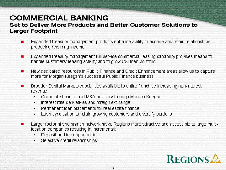 COMMERCIAL BANKING