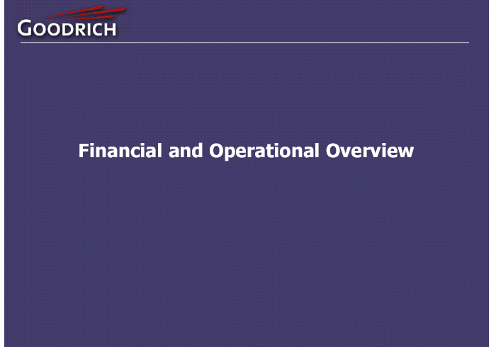 (FINANCIAL AND OPERATIONAL OVERVIEW LOGO)